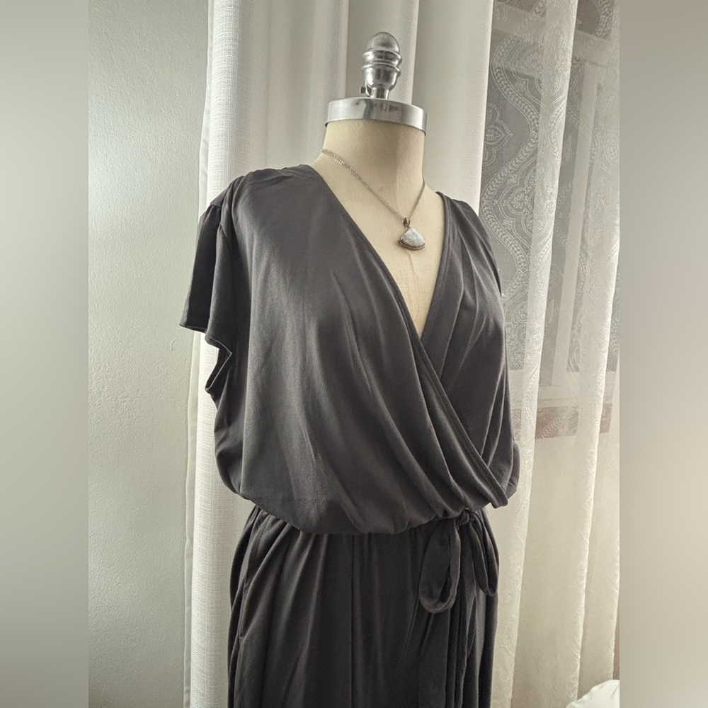 LuLaRoe Karen Jumpsuit, Charcoal Grey, L, NWT - Picture 2 of 8